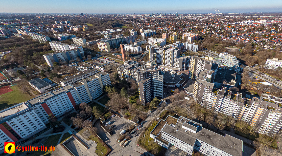 07.02.2023 - Luftbilder vom Marx-Zentrum und Umgebung in Neuperlache